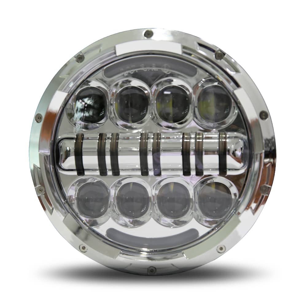 wisamic 7" led headlight silver